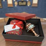 ست شکلاتخوری و ترمه رومیزی