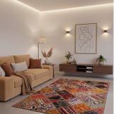 فرش چهل تکه طرح گل