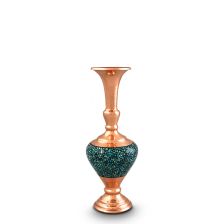 گلدان تک گوی فیروزه کوبی 17 سانتی