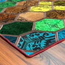 فرش کلاژ چهل تکه دستباف مدل ft-01