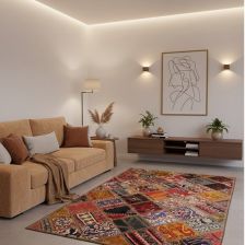 فرش چهل تکه طرح گل